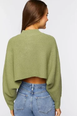 Cropped Cardigan Sweater