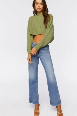 Cropped Cardigan Sweater