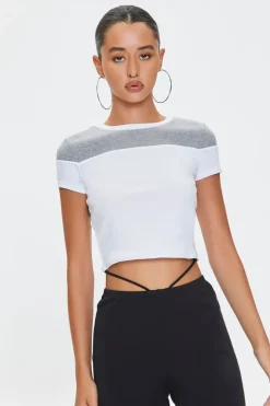 Cropped Colorblock Tee