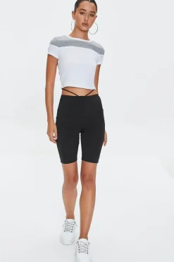 Cropped Colorblock Tee