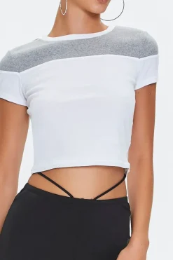 Cropped Colorblock Tee