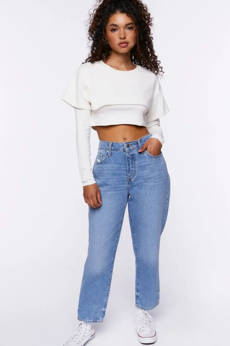 Cropped Combo Tee
