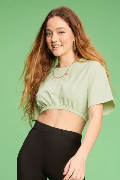 Cropped Crew Tee