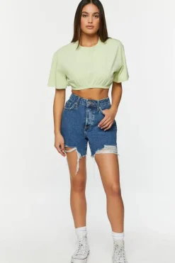 Cropped Crew Tee