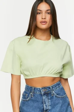 Cropped Crew Tee