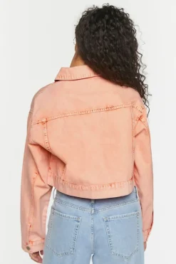 Cropped Denim Trucker Jacket