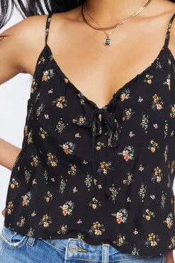 Cropped Floral Print Cami