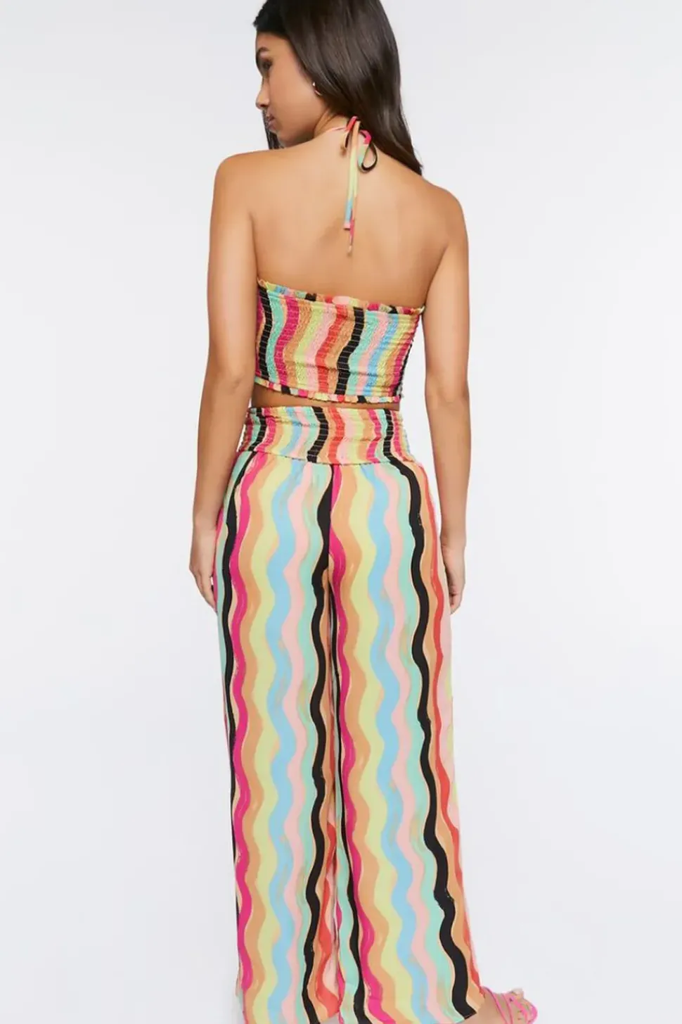 Cropped Halter Cami & Pants Set