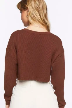 Cropped Henley Top