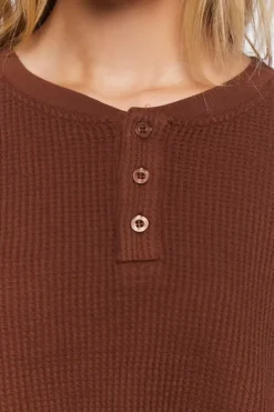 Cropped Henley Top
