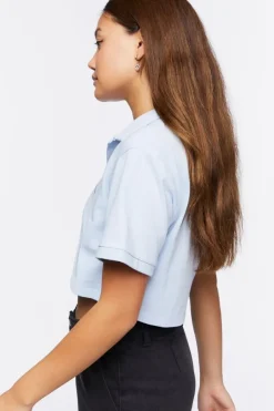 Cropped La Graphic Polo Shirt