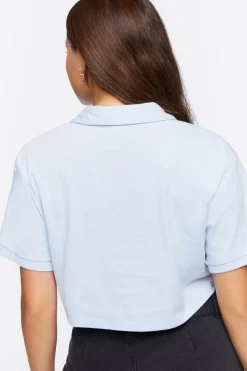 Cropped La Graphic Polo Shirt