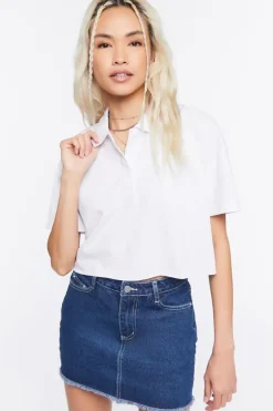 Cropped Polo Shirt