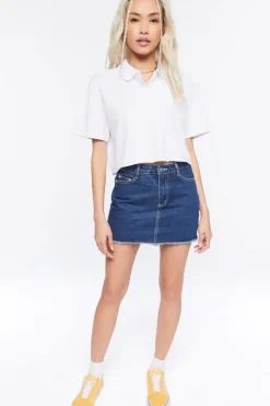 Cropped Polo Shirt