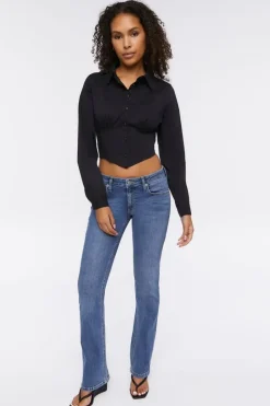 Cropped Poplin Shirt