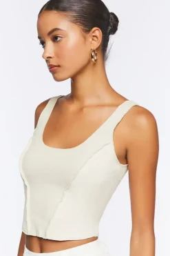 Cropped Rib-Knit Tank Top