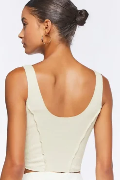 Cropped Rib-Knit Tank Top