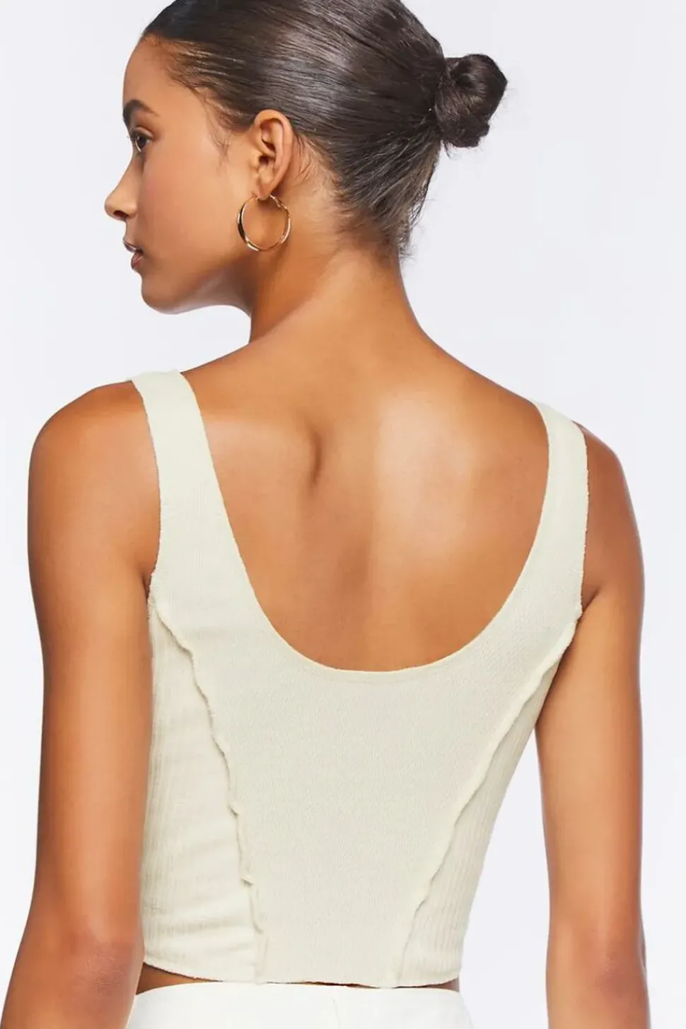 Cropped Rib-Knit Tank Top