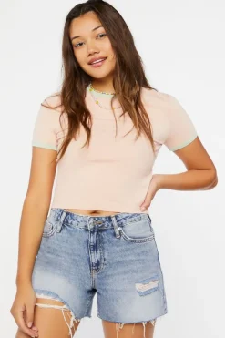 Cropped Ringer Tee