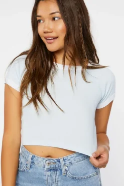 Cropped Ringer Tee