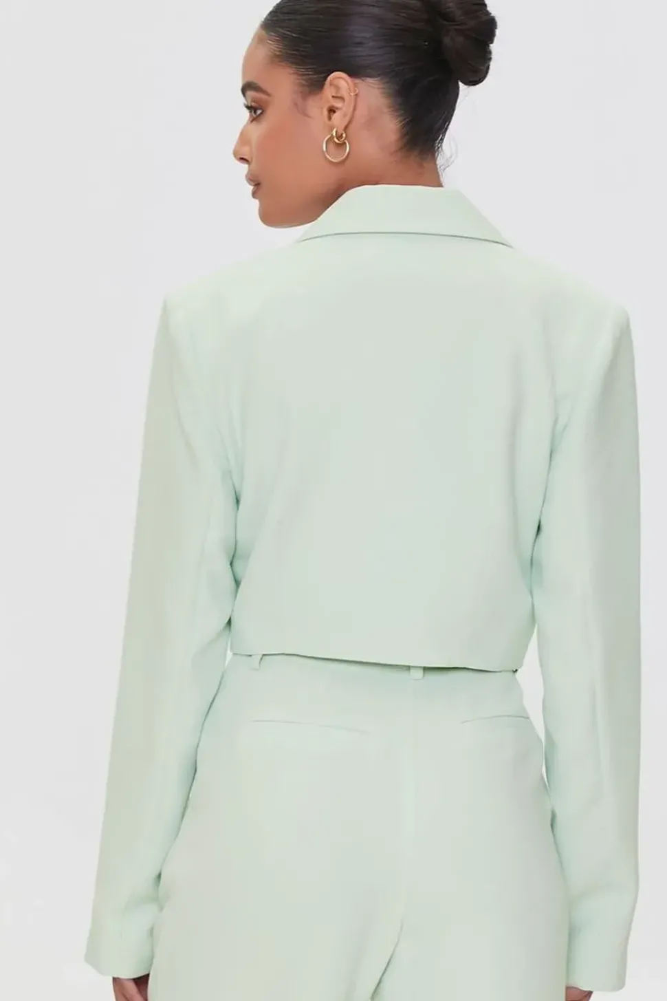 Cropped Surplice Blazer