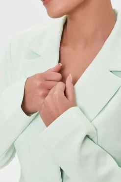 Cropped Surplice Blazer