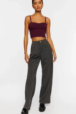 Cropped Sweater-Knit Cami