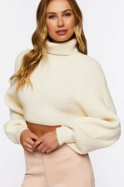 Cropped Turtleneck Sweater