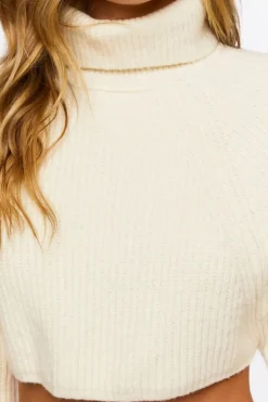 Cropped Turtleneck Sweater