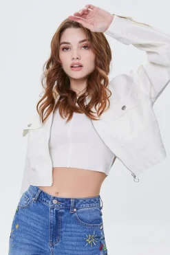 Cropped Zip-Up Jacket