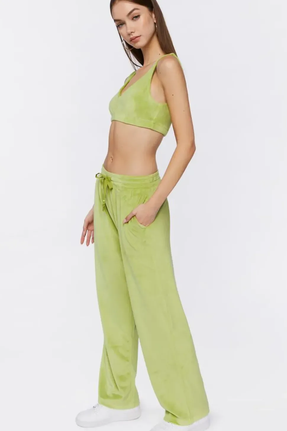 Crop Top & Drawstring Pants Set