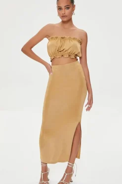 Crop Top & Maxi Skirt Set