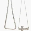 Cross Pendant Necklace Set