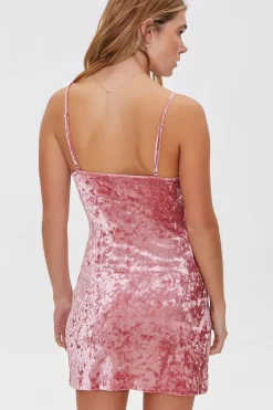 Crushed Velvet Mini Dress