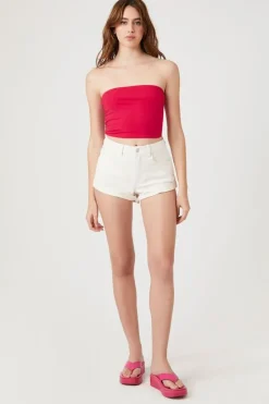 Cuffed Corduroy Shorts
