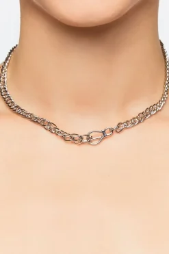 Curb Chain Clasp Necklace