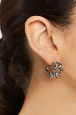 Curb Chain Hoop Earrings