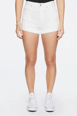 Curvy High-Rise Denim Shorts