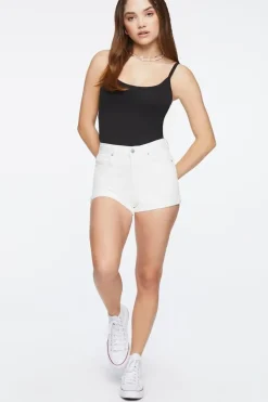 Curvy High-Rise Denim Shorts