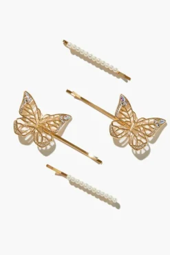 Cutout Butterfly Bobby Pin Set