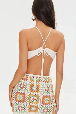 Cutout Crochet Mini Dress