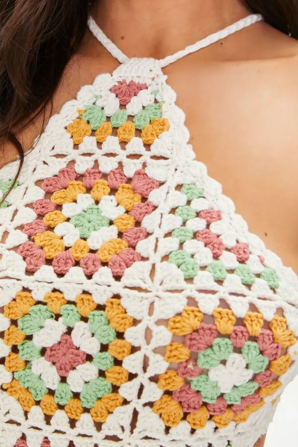 Cutout Crochet Mini Dress
