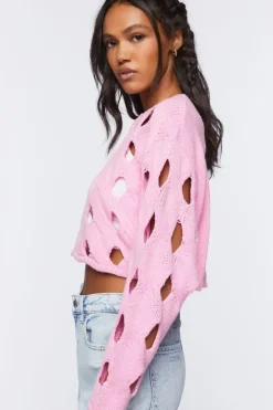Cutout Cropped Sweater