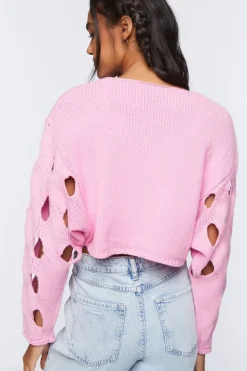 Cutout Cropped Sweater