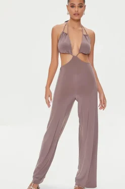 Cutout Halter Jumpsuit