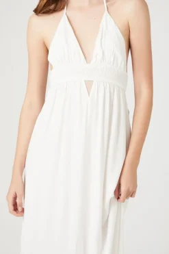Cutout Halter Maxi Dress