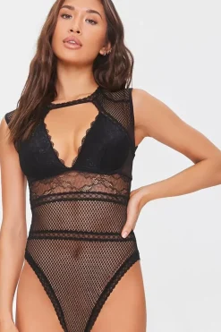 Cutout Lace Lingerie Bodysuit
