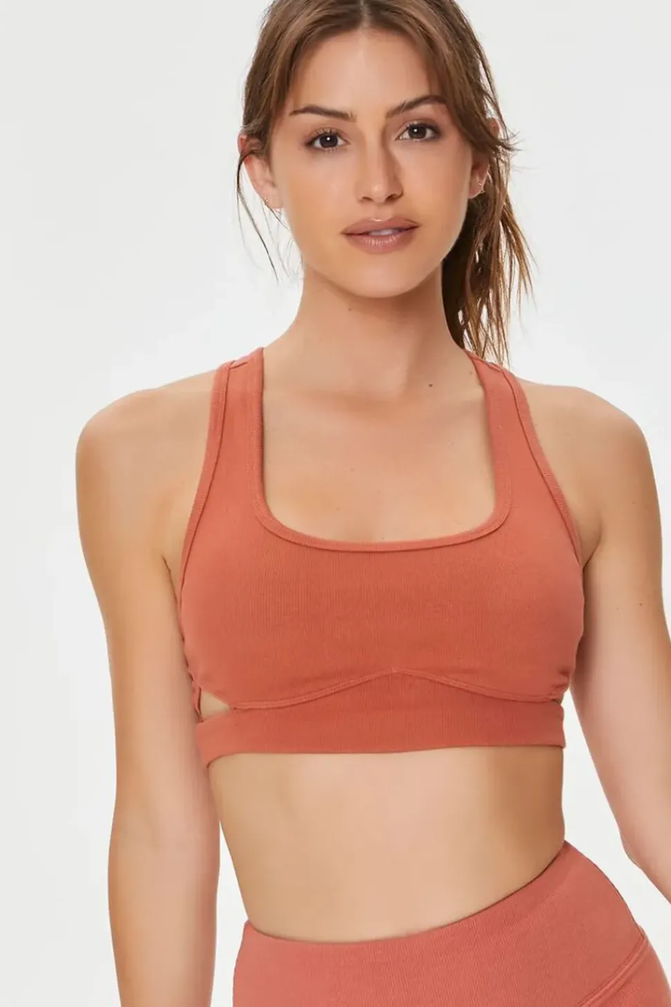 Cutout Longline Sports Bra