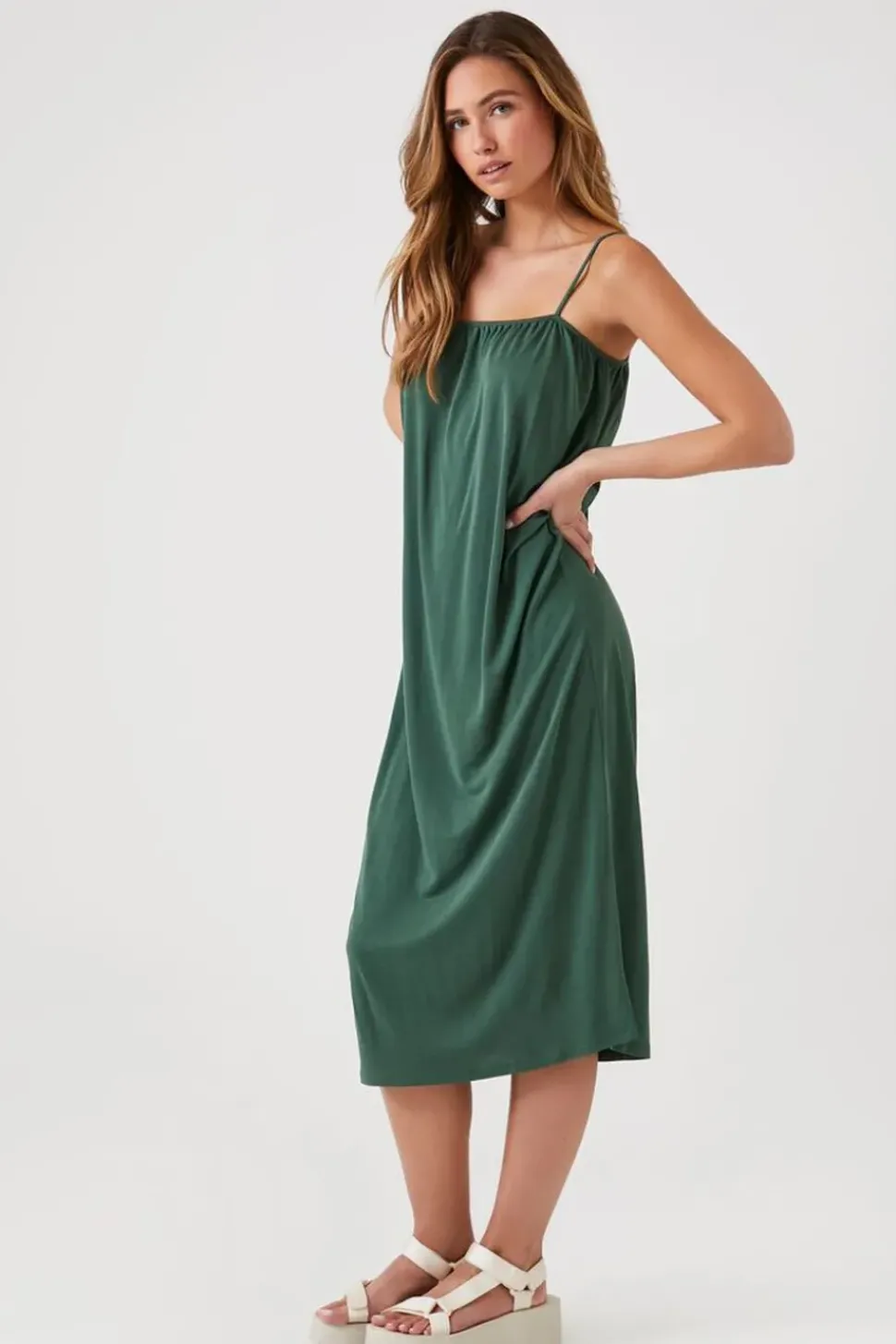 Cutout Midi Cami Dress