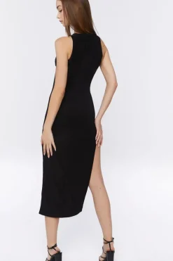 Cutout Midi Slit Dress